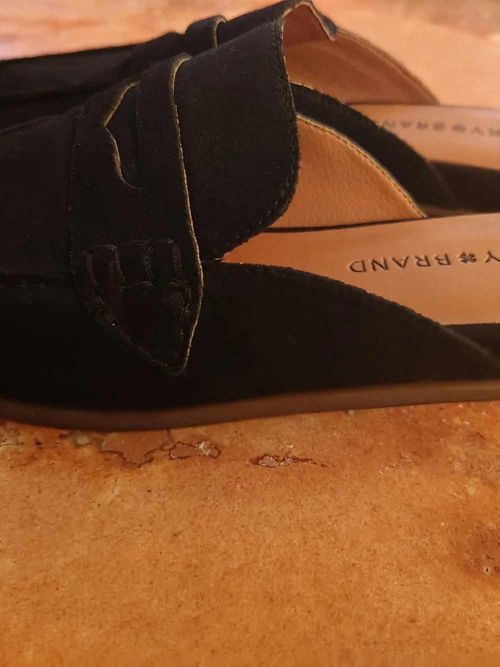 Lucky Brand Women's Black Suede Slip-On Mules Size 7M